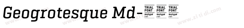 Geogrotesque Md字体转换
